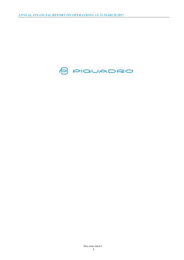 Thumbnail Piquadro Annual Report 2016-2017