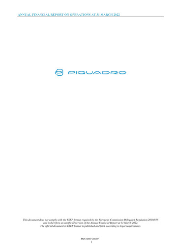 Thumbnail Piquadro Annual Report 2021-2022