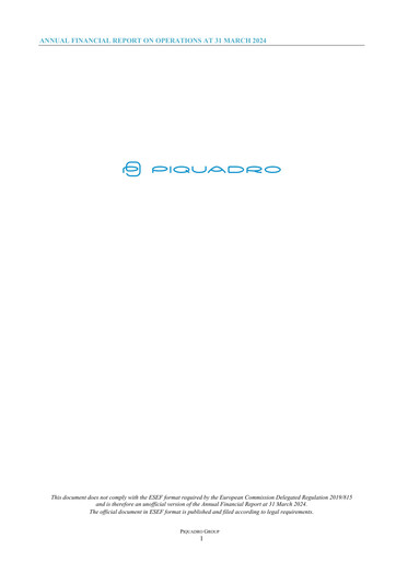 Thumbnail Piquadro Annual Report 2023-2024