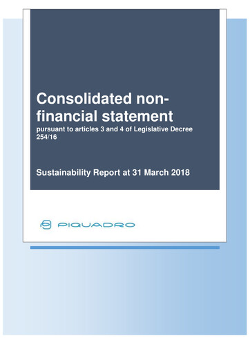 Thumbnail Piquadro Sustainability Report 2017-2018