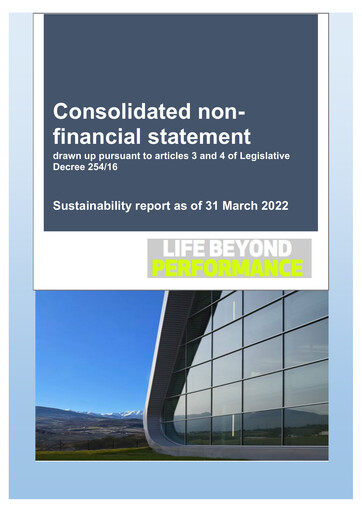 Thumbnail Piquadro Sustainability Report 2021-2022