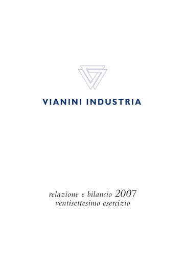 Thumbnail Vianini Annual Report 2007