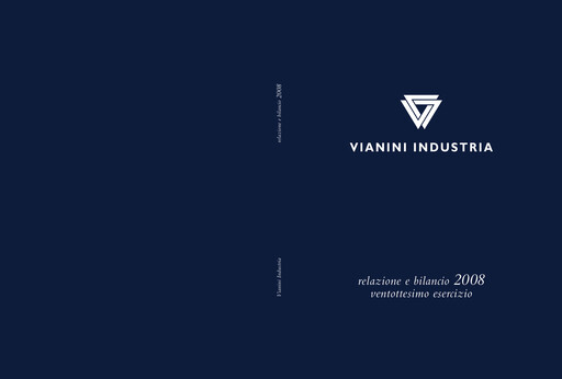 Thumbnail Vianini Annual Report 2008