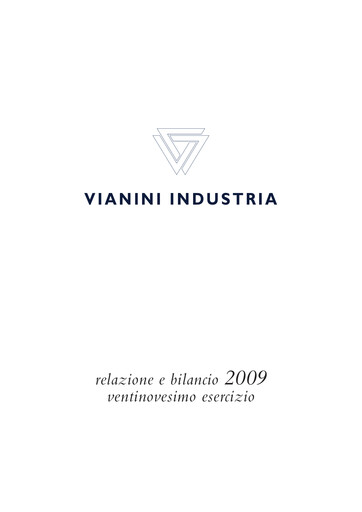 Thumbnail Vianini Annual Report 2009