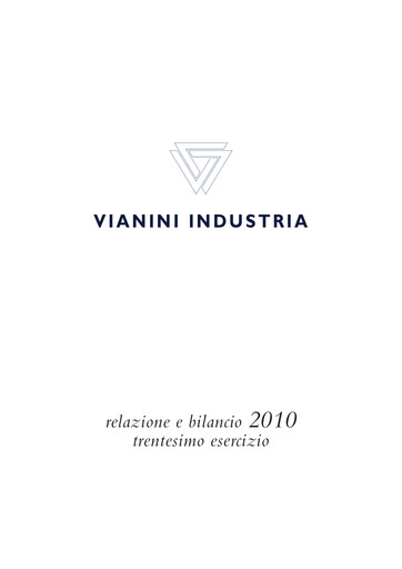 Thumbnail Vianini Annual Report 2010