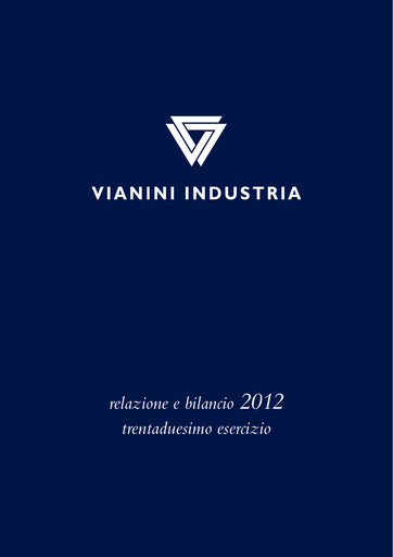 Thumbnail Vianini Annual Report 2012
