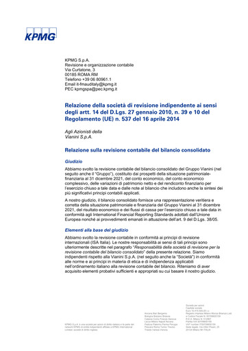 Thumbnail Vianini Financial Statement 2021