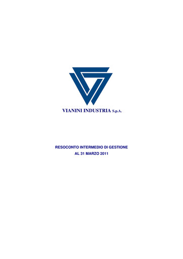 Thumbnail Vianini Quarterly Report 2011-q1