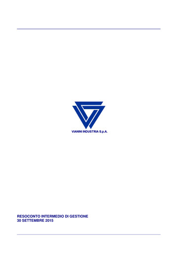 Thumbnail Vianini Quarterly Report 2015-q3