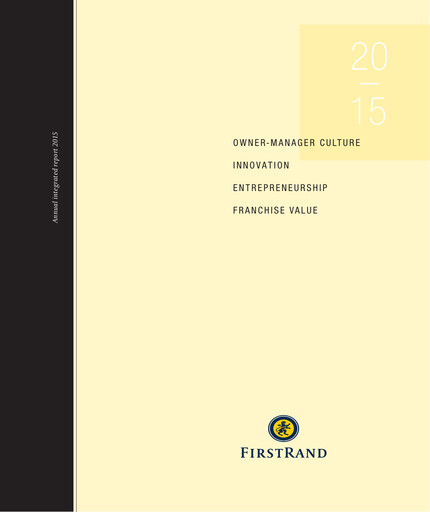 Thumbnail FirstRand Annual Report 2015