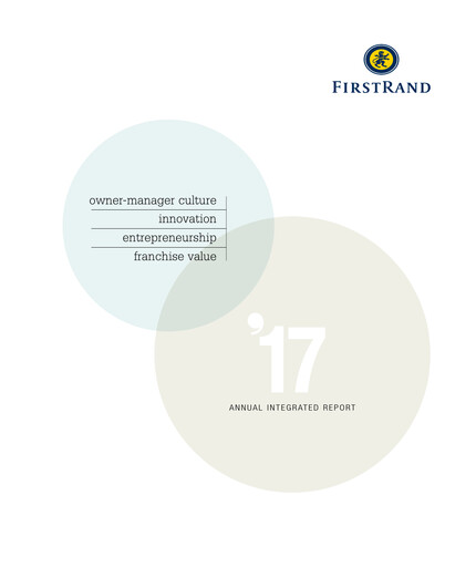 Thumbnail FirstRand Annual Report 2017