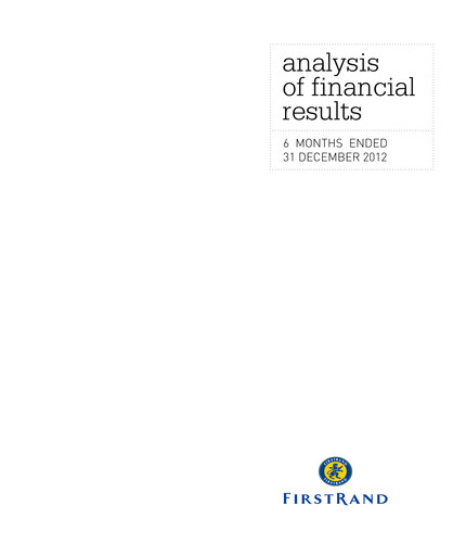 Thumbnail FirstRand Financial Statement 2012