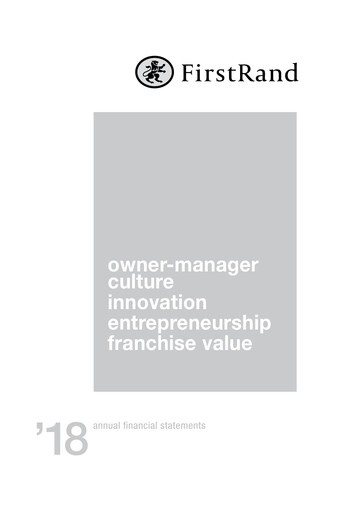 Thumbnail FirstRand Financial Statement 2018