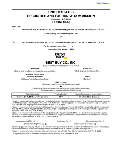 Thumbnail Best Buy Quarterly Report 2026-q2