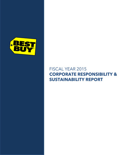 Thumbnail Best Buy Sustainability Report 2014-2015