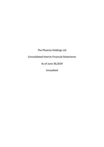Thumbnail The Phoenix Holdings Financial Statement 2019-h1