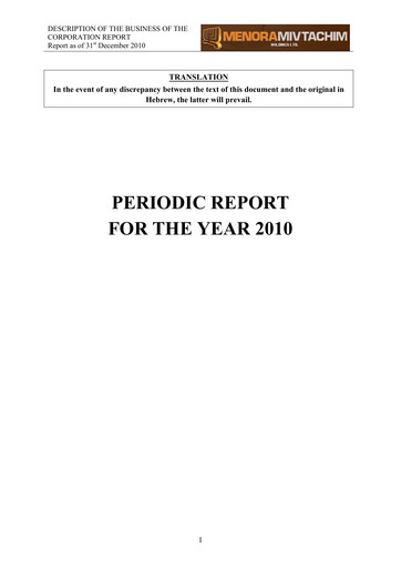 Thumbnail Menora Mivtachim Holdings Annual Report 2010