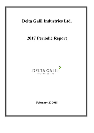 Thumbnail Delta Galil Industries Annual Report 2017