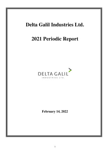 Thumbnail Delta Galil Industries Annual Report 2021