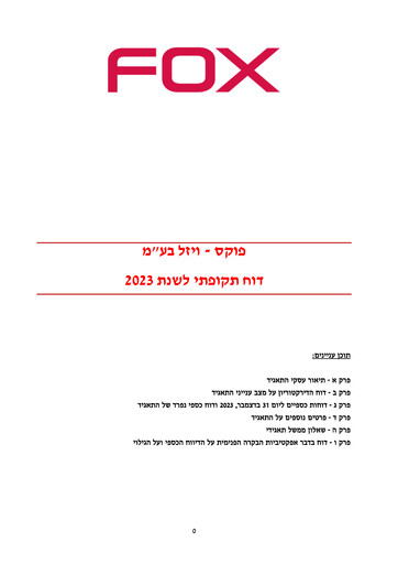 Thumbnail Fox-Wizel Annual Report 2023