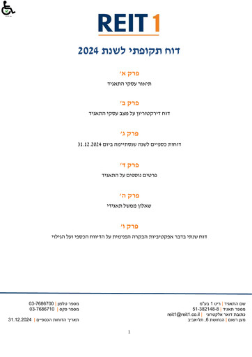 Thumbnail Reit 1 Ltd Annual Report 2024