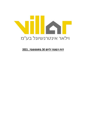 Thumbnail Villar International Quarterly Report 2021-q3