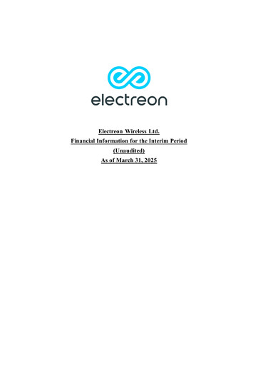 Thumbnail Electreon Wireless Quarterly Report 2025-q1