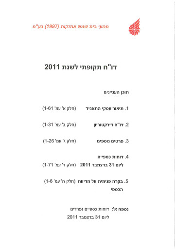 Thumbnail Bet Shemesh Engines Annual Report 2011