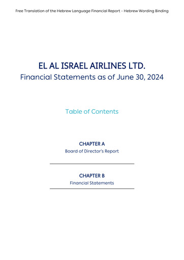 Thumbnail El Al Israel Airlines Half-year Report 2024-h1