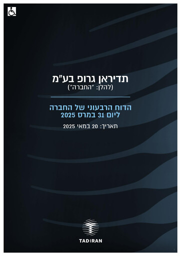 Miniature Tadiran Group Rapport trimestriel 2025-q1