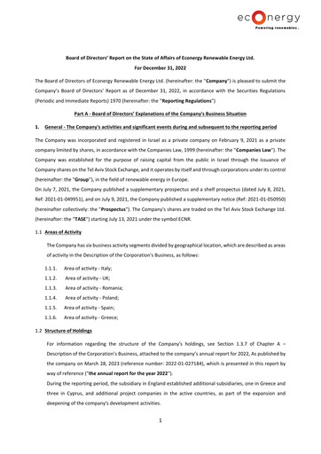 Thumbnail Econergy Renewable Energy Financial Statement 2022