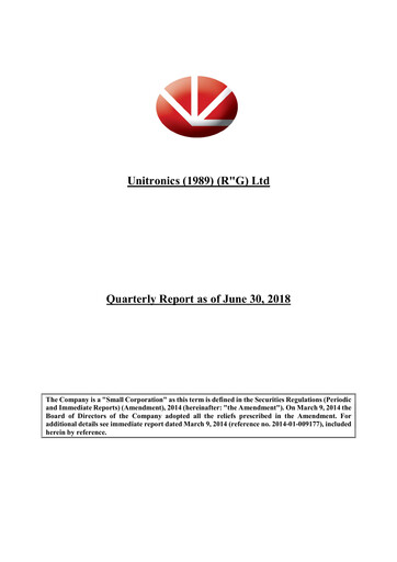 Thumbnail Unitronics Quarterly Report 2018-q2