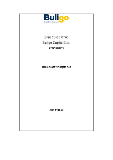 Thumbnail Buligo Capital Annual Report 2023