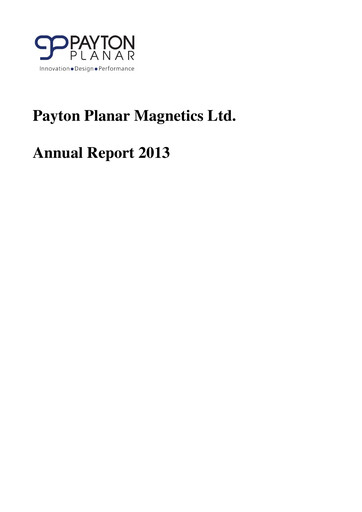 Vorschaubild Payton Industries Jahresbericht 2013