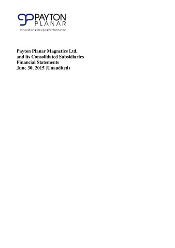 Vorschaubild Payton Industries Finanzmitteilung 2015-h1