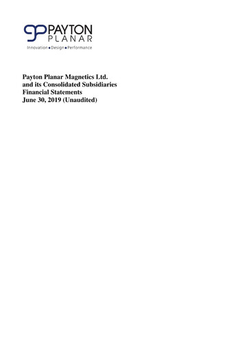 Vorschaubild Payton Industries Finanzmitteilung 2019-h1