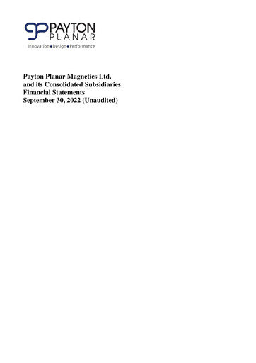 Vorschaubild Payton Industries Finanzmitteilung 2022-9m