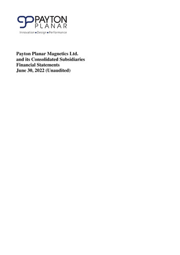 Vorschaubild Payton Industries Finanzmitteilung 2022-h1