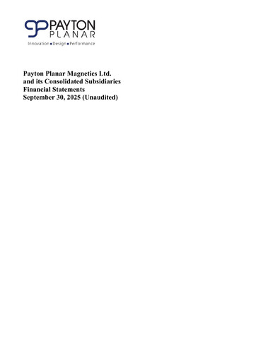 Vorschaubild Payton Industries Finanzmitteilung 2025-9m