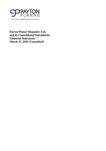 Thumbnail Payton Industries Quarterly Report 2021-q1