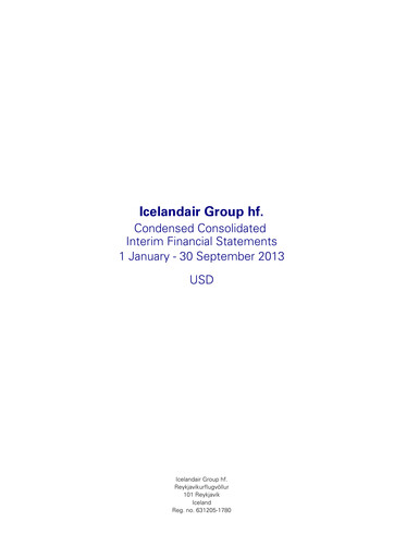 Thumbnail Icelandair Financial Statement 2013-9m