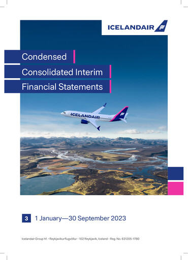 Vorschaubild Icelandair Finanzmitteilung 2023-9m
