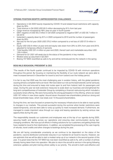 Vorschaubild Icelandair Quartalsbericht 2020-q4