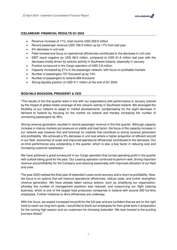 Vorschaubild Icelandair Quartalsbericht 2024-q1