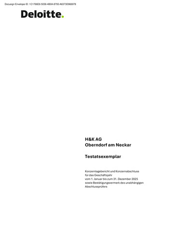 Miniature H&K AG (Heckler & Koch) Bilan financier 2025
