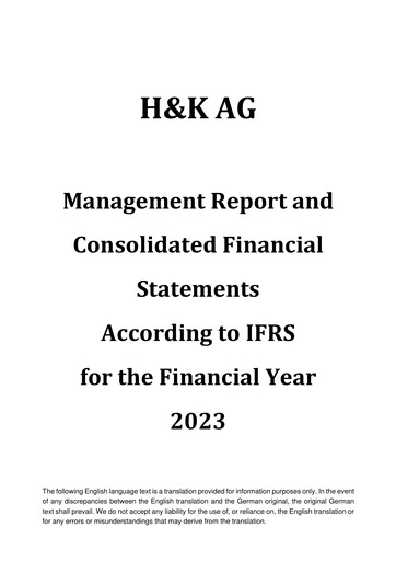 Vorschaubild H&K AG (Heckler & Koch) Finanzmitteilung 2023
