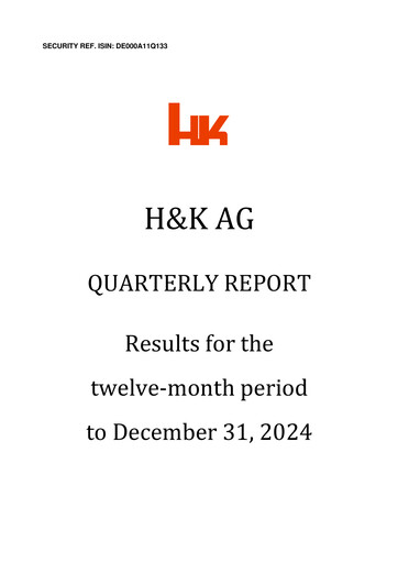 Vorschaubild H&K AG (Heckler & Koch) Finanzmitteilung 2024