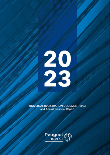 Thumbnail Peugeot Invest Société anonyme Universal Registration Document 2023