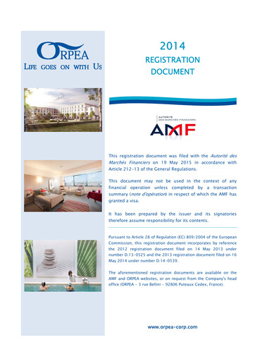 Thumbnail EMEIS Universal Registration Document 2014