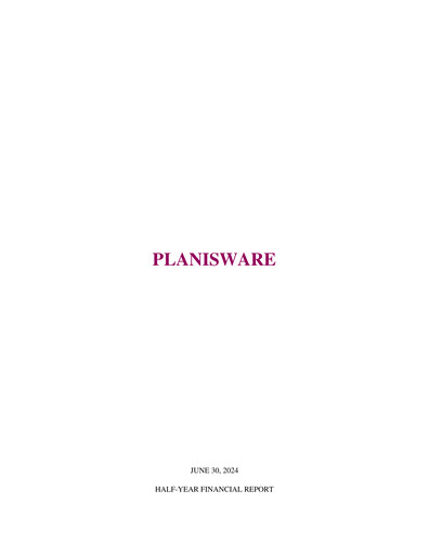 Miniature Planisware Rapport semestriel 2024-h1